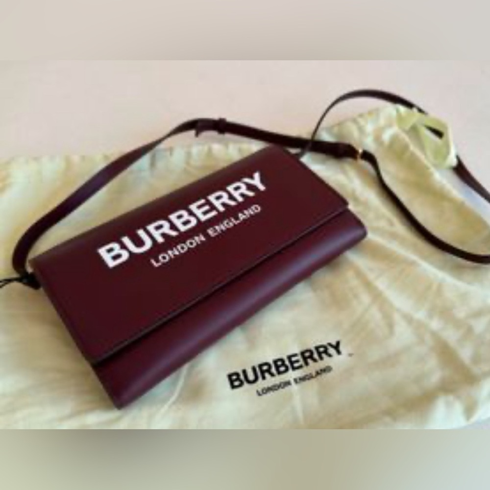 BRAND NEW Burberry Leather Wallet On Strap - tags attached